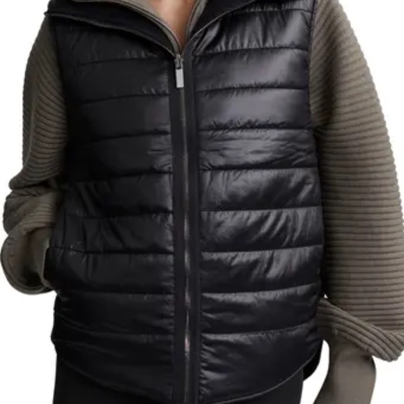 Varley Ellis Reversible Faux Shearling Lined Puffer Vest - size M - NEW - Picture 8 of 12
